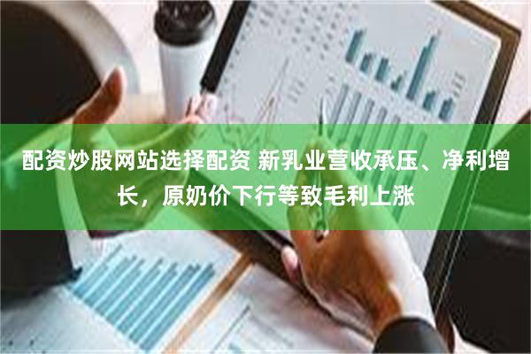 配资炒股网站选择配资 新乳业营收承压、净利增长，原奶价下行等致毛利上涨