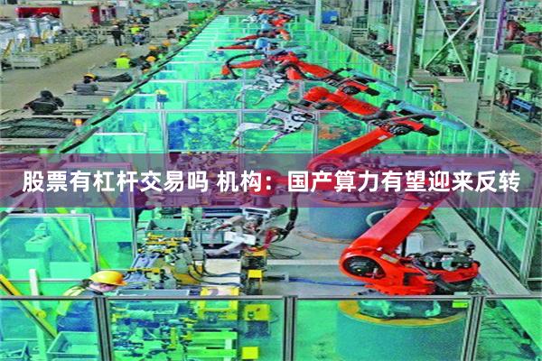股票有杠杆交易吗 机构：国产算力有望迎来反转