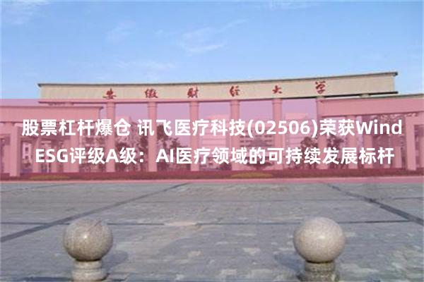 股票杠杆爆仓 讯飞医疗科技(02506)荣获Wind ESG评级A级：AI医疗领域的可持续发展标杆
