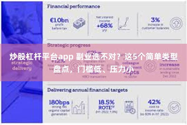 炒股杠杆平台app 副业选不对？这5个简单类型盘点，门槛低、压力小