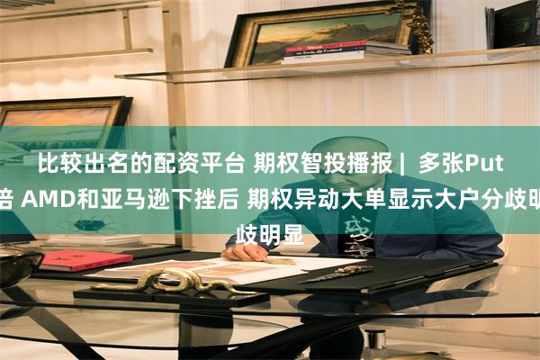 比较出名的配资平台 期权智投播报 | 多张Put翻倍 AMD和亚马逊下挫后 期权异动大单显示大户分歧明显
